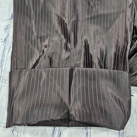 Carlo Pignatelli MENS SIZE US 38X27 Brown Shiny Dress Pants Wool Blend ITALY - Picture 4 of 14